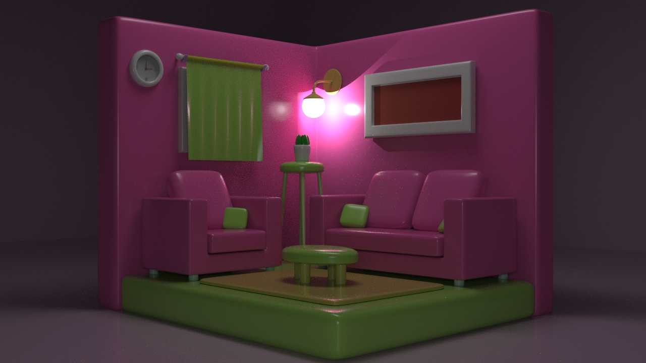 Toony Room 3D Model
